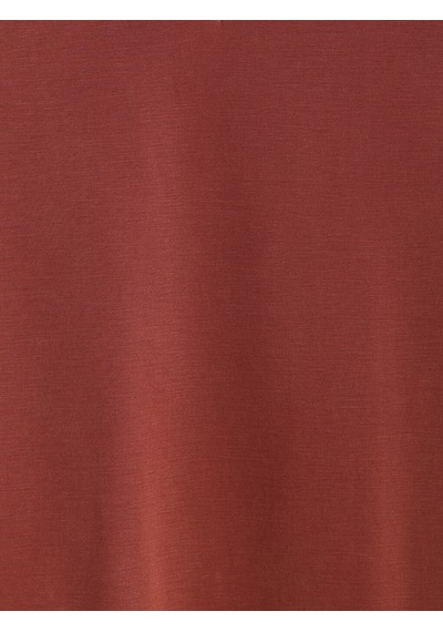 Lcwaıkıkı Classic Bordo V Yaka Modal Karışımlı Kadın Tişört