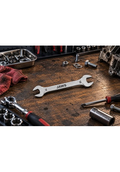 Jaws Açık Ağız Anahtar Takımı, 8 Parça Set, 6x7, 8x9, 10x11, 12x13, 14x15, 16x17, 18x19, 20x22 Mm, Isıl İşlem