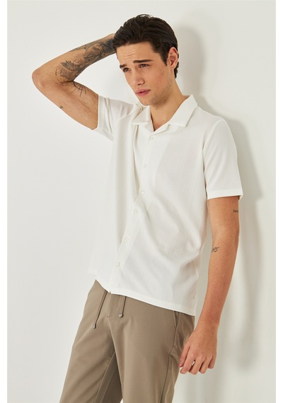 White Stone Beyaz Gömlek T-shirt