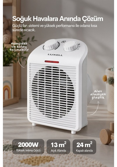 Luxell KS-6335T 2000 W Fanlı Isıtıcı
