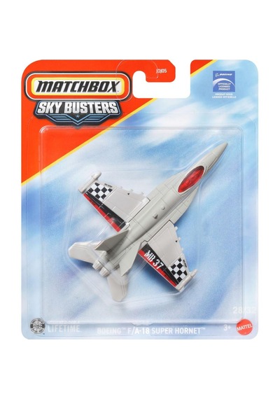 Matchbox Sky Busters - Boeing Fa-18 Super Hornet - Gri - Jjw20