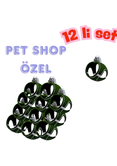 Mita 12 Lı Set Air Mesh L Gögüs Tasması Koyu Yeşil Koyu Yeşil