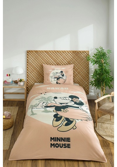 Özdilek Tek Kişilik Çocuk Nev.takımı-minnie Mouse Hawaii Turuncu