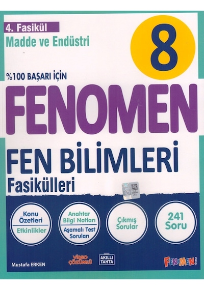 Fenomen 8.sınıf Fen Bilimleri 4.fasikül Madde Ve Endüstri