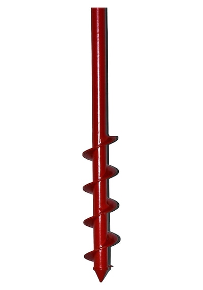 Matkap Uyumlu Toprak Burgu Makinesi 60cm X 5 Cm Kırmızı