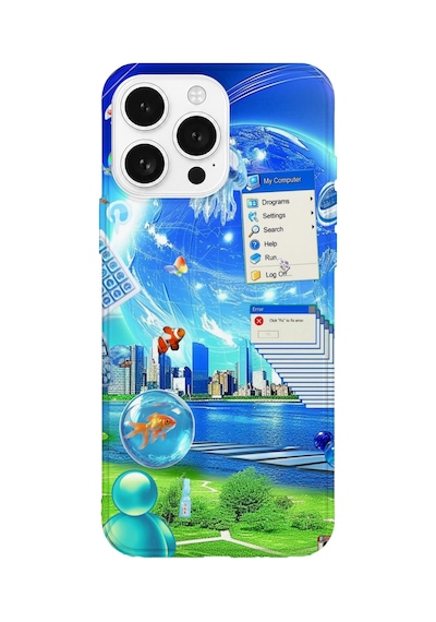 İphone 16 Pro Max Uyumlu Baskılı Şeffaf Telefon Kılıfı Koleksiyon: Aeroglass Mirage 8