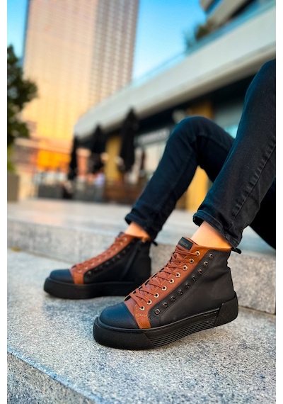 Chekich Ch167 Gst Blazer Erkek Bot Sıyah/taba Siyah - Taba