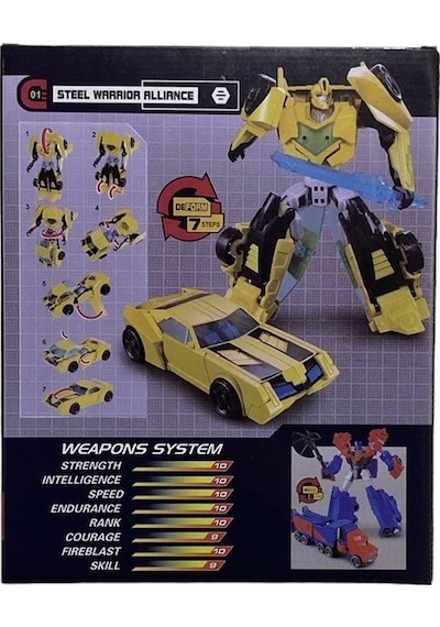 9 Adımda Dönüşen Robot 20 CM 9134