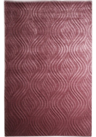 Çam Halı Emboss Jr10 Rose Modern Desen Yeni Zellanda Yünü Ve Viskon El Dokuması Halı Çok Renkli