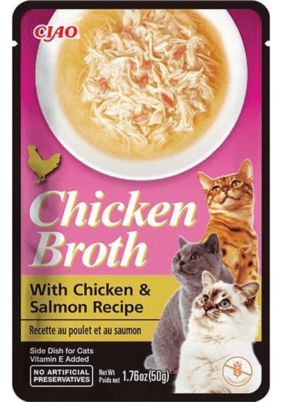 Ciao Chicken Broth Tavuk Sulu Ve Somonlu Kedi Çorbası 50 Gr