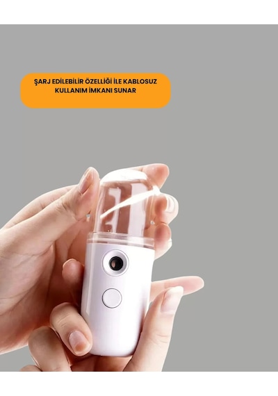 Mini Şarjlı Buhar Nemlendirici - Taşınabilir Enerji Tasarruflu Kablosuz Kullanım Yeni Nesil