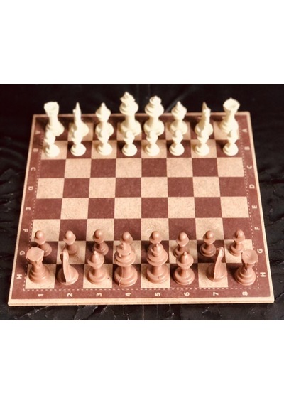 Woga Marka Büyük Boy Ahşap Tabla Satranç