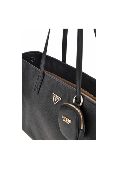 Guess Kadın Üç Parçalı Tote Çanta Seti - Siyah Siyah