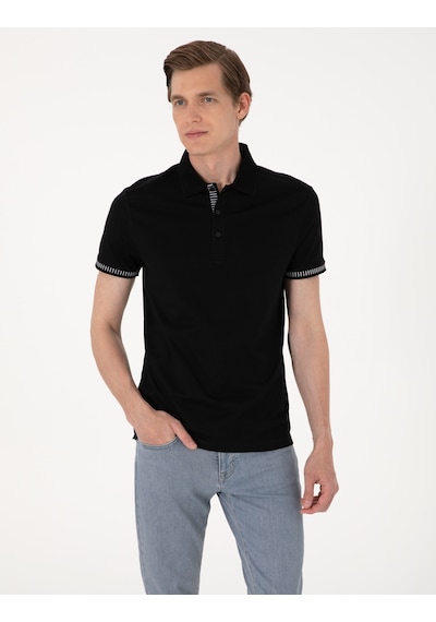 Pierre Cardin Erkek Siyah Tişört 50302616-vr046 Siyah