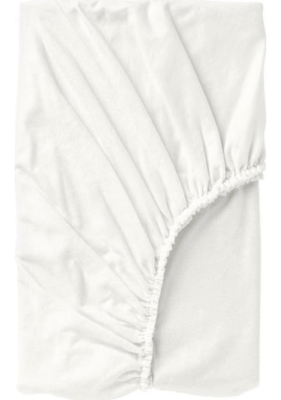 Bebesi Oyun Parkı Yatağı İçin Fitted Alezi 70x110+10 Cm Pamuk Beyaz