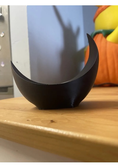 Gees Global 3d Baskı Hilal Yüzük Tutucu Ay Formlu Takı Tabağı Minimal Yüzük Ve Küpe Tepsisi Siyah Gbzs