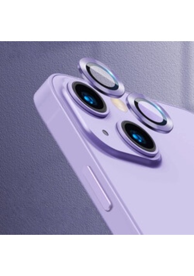 Lexroo İphone 13 Mini Kamera Lens Koruyucu - Mor