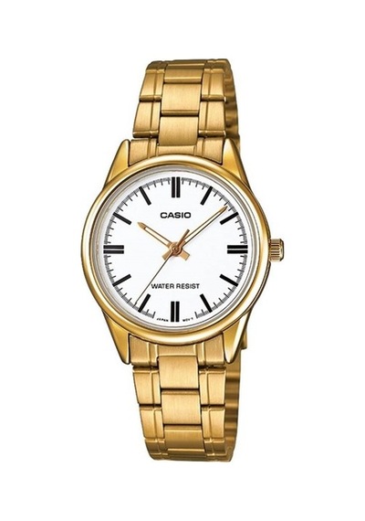 Casio Ltp-v005g-7audf Quartz Çelik Altın Rengi Beyaz Kadran 28 Mm Kadın Kol Saati