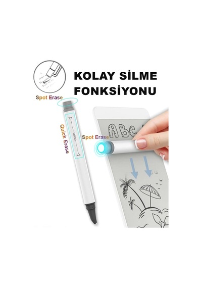 Manyetik Mini Sihirli Yazı Tahtası 5,5'' - 14 Cm Beyaz