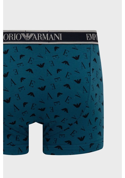 Emporio Armani Logolu 3 Pack Boxer Erkek Boxer Em000259 Af25019 Mb676 Lacivert-petrol-lacivert