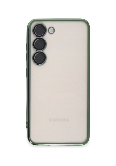 Galaxy S24 Kılıf Razer Lensli Silikon - Yeşil