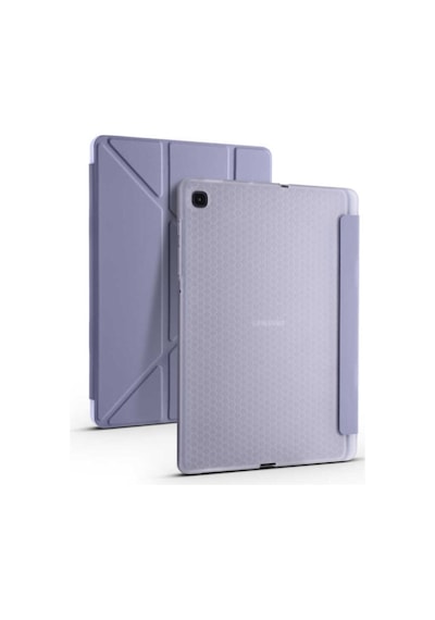 Samsung Galaxy Uyumlu Tab S6 Lite Sm-p610 10.4" Kılıf Kalem Bölmeli Standlı Katlanabilir Kalemlikli Silikon Kılıf