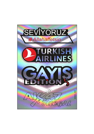 A5 Hologram Sticker 079 Tek Paket Çoklu Sticker Standart