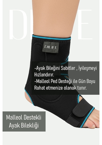 Malleol Destekli Ayak Bilekliği Bilek Eklem Ağrıları Sağ&sol Uyumlu