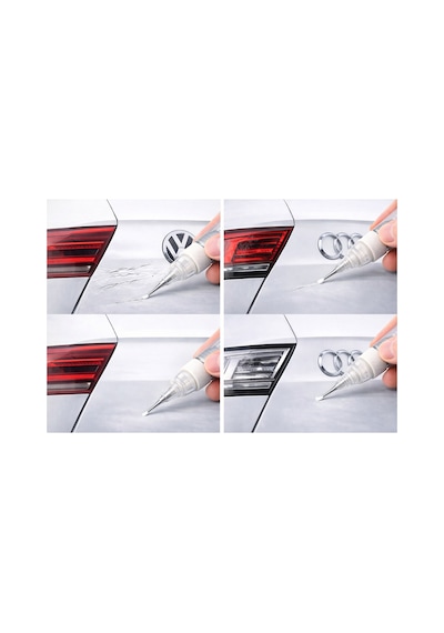Lb9a Şeker Beyazı Rötuş Boya Kalemi Volkswagen Audi Seat Uyumlu İğne Ve Fırça Uç