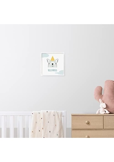 Bebek Odası İçin Minimal Tasarımlı Çerçeve Açık Gri