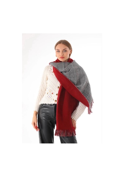 Asilla Moda 65 180 Omuz Şalı 02152 - 70 180 Kırmızı