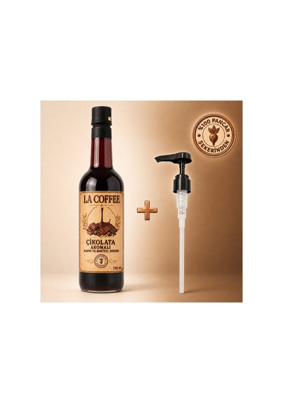 La Coffee Çikolata Aromalı Kahve Ve Kokteyl Şurubu 750 Ml - %100 Pancar Şekerli