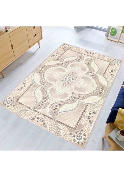 Rovigo Home Dijital Baskı Yıkanabilir Kaymaz Taban Salon Halısı RVG0368 Çok Renkli
