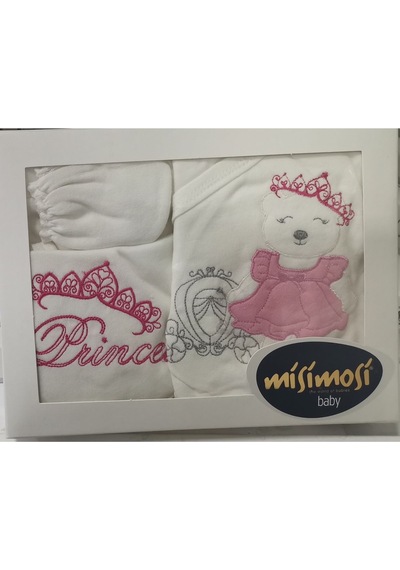 Missimosi Princepembe 5 Li Zıbın Seti Hastane Çıkışı Pamuklu Pembe