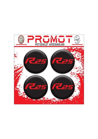 R25 Uyumlu Damla Sticker 4cm-4 Adet Diğer