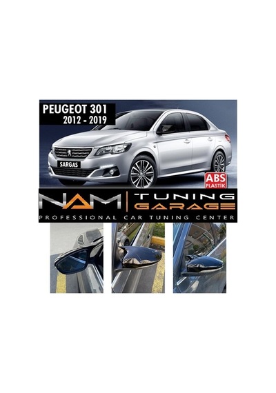 Peugeot 301 Yarasa Ayna Kapağı Parlak Siyah (2013 ve  Sonrası)