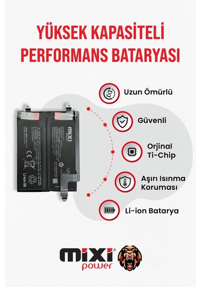 Xiaomi Redmi Note 12 Explorer Uyumlu Tam Kapasite Batarya