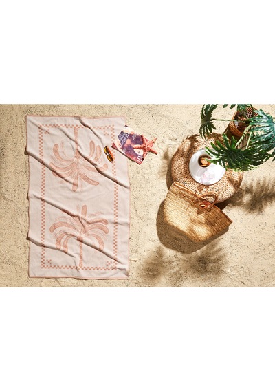 Özdilek Sun Palmera Plaj Havlusu 90x150 Cm Terrecota