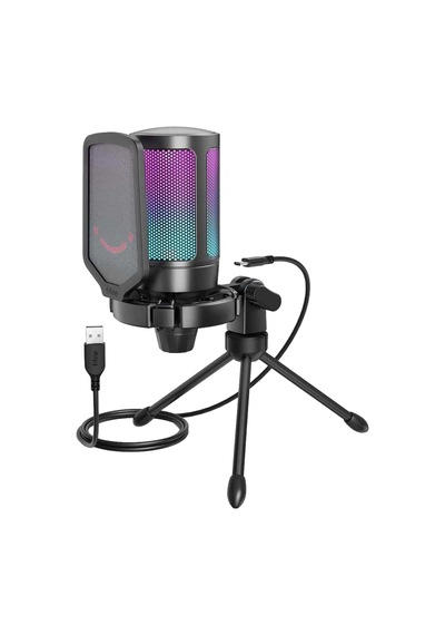 Fifine Ampligame A6v Rgb Usb Gaming Mikrofon A6v