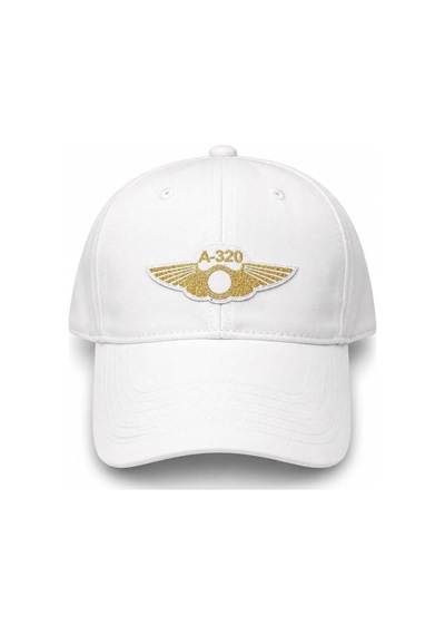 Şapka Beyaz "a-320" Kırmız Mavi Beyaz