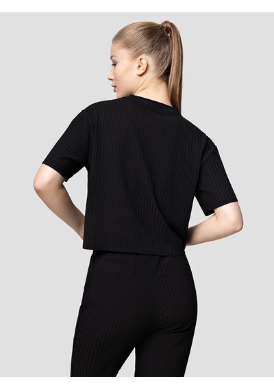 LOFT Long Crop Kadın Tshirt K.kol Lf2032436 Q1.v1 Siyah