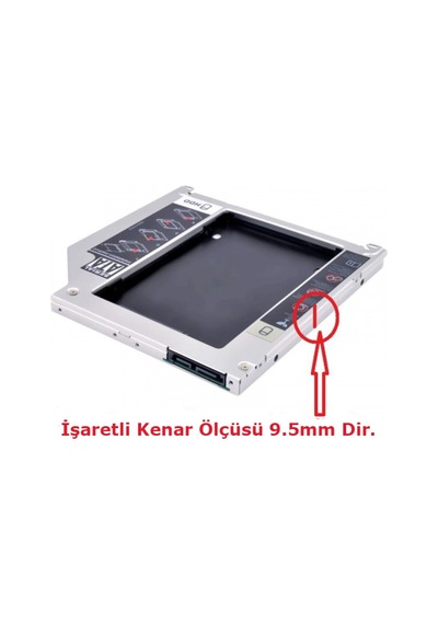 9.5Mm Caddy Ssd Sata Harddisk Kutu Notebook Hdd Kızak