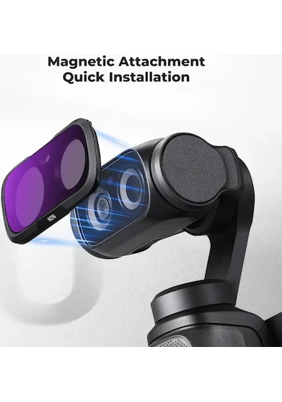 K&f Concept Insta360 Luna Ultra İçin 7 Parça Nd Filtre Seti Nd8, Nd16, Nd32, Nd64, Nd128, Nd256, Nd1000