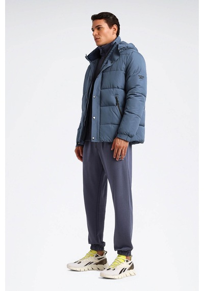 Reebok Kısa Kaban Erkek Mavi Halıfrıd Jacket