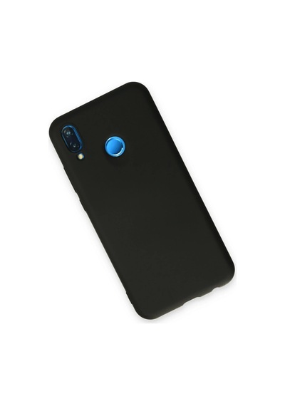 Mey Najmaddin Huawei P20 Lite Kılıf Nano İçi Kadife Silikon - Siyah Najmaddin Diğer
