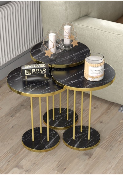 Gold Terra Zigon Bendir Siyah 3'lü Çok Renkli