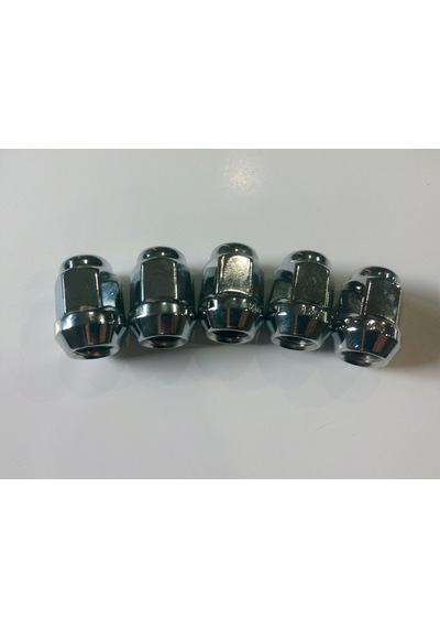 Somun 1/2"-20 Unf Diş Ing.-Usa Tekerlek Somunu Krom Kaplı Aa=19 MM Boy=26 MM 5 Adet