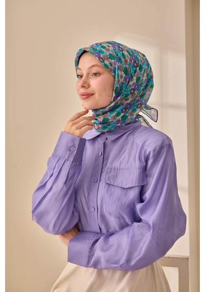 Silk Home Soft Eşarp 73092-36 Mor, Bebe Mavi, Mocha Mousse, Füme