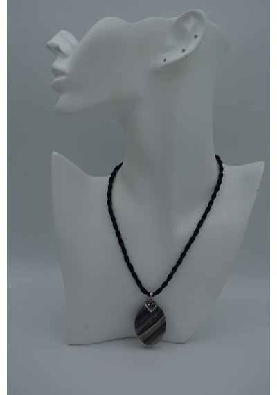 Stoneage Dantelli Akik Kolye N11.38764 Altın