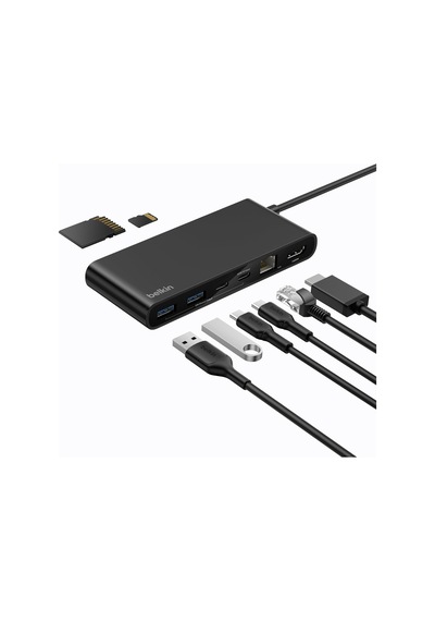Belkin Connect 8 Portlu Usb-c Hub, 4k 60hz E Kadar Çözünürlükleri